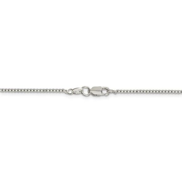 1.4mm, Sterling Silver, Solid Box Chain Necklace, 24 Inch - Picture 4 of 8